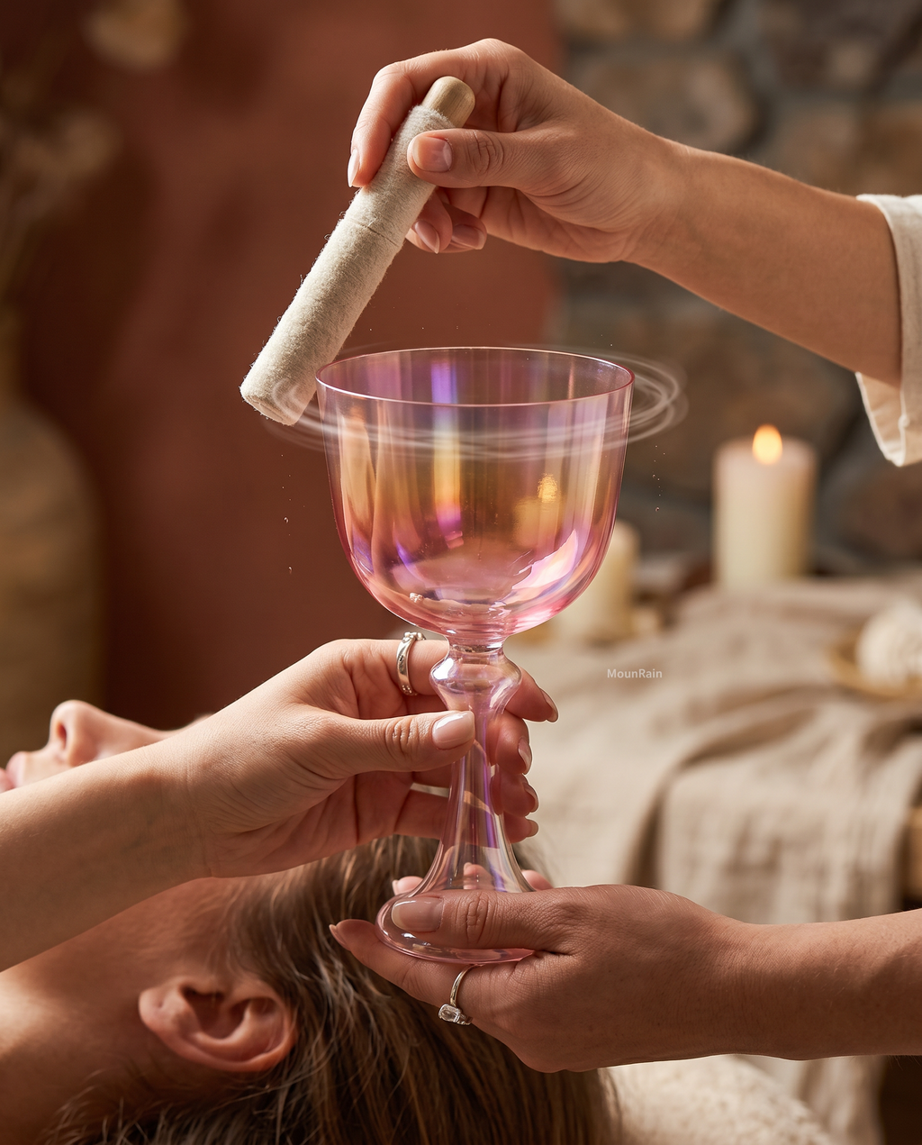 Dreamy Aurora Crystal Singing Bowl Set | 432Hz