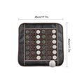 Intelligent temperature-controlled jade heating seat cushion with far-infrared therapy