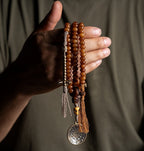 The Eternal Bond – Hand-Carved Aged Yak Bone Mala