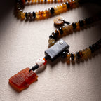 The Horn Mala – 108 Beads of Himalayan Sheep Horn