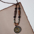 The Alchemist's Strand – Nepalese Medicinal Dzi Mala Necklace