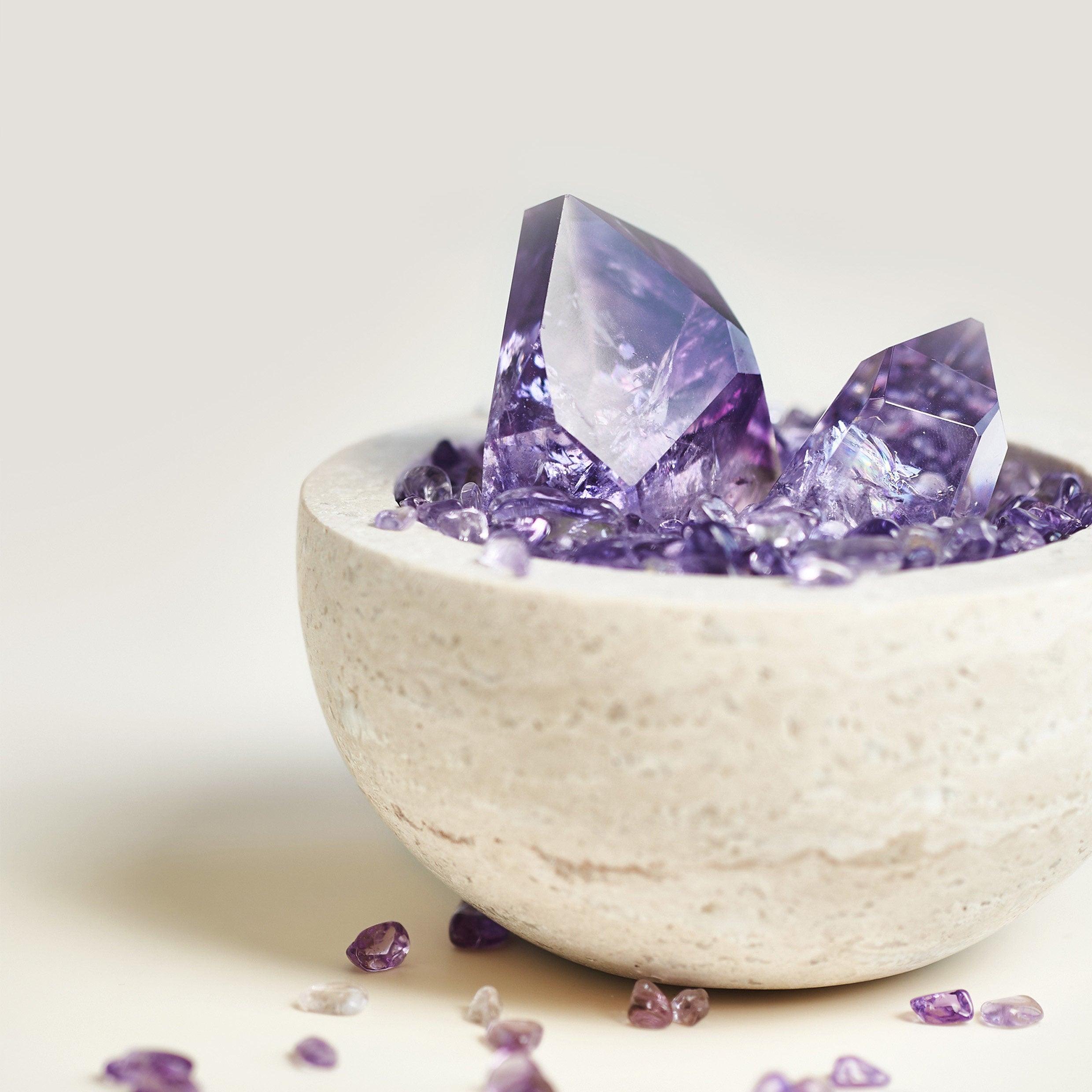 The Amethyst Sanctum – Natural Geode Abundance Bowl