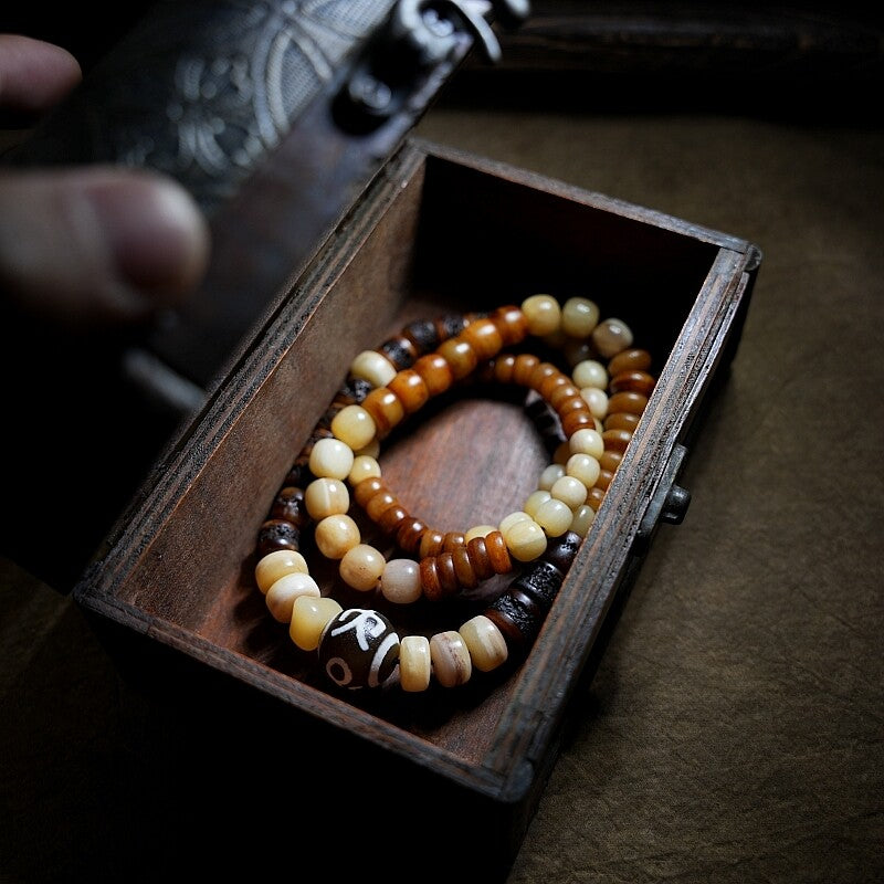 The Bone Totem – Multi‑Treasure Himalayan Mala