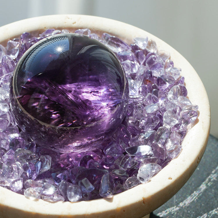 The Amethyst Dome – Natural Amethyst Sphere for Sacred Space