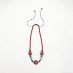 The Pilgrim's Rosary – Nepalese Hand‑Inlaid Ethnic Necklace