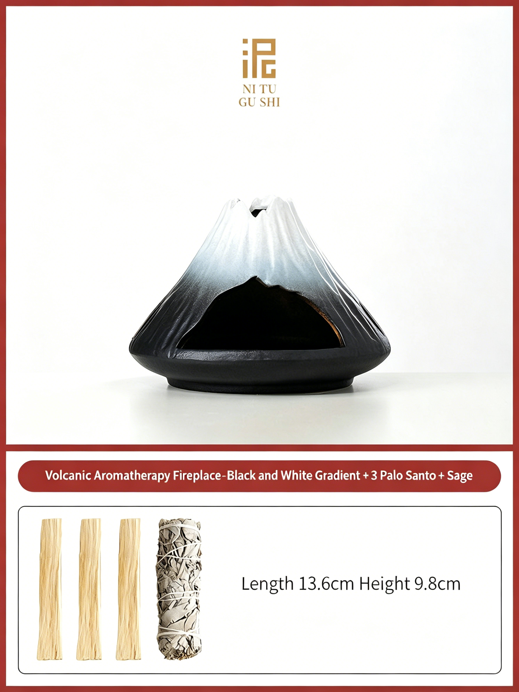 Sanctuary from the Core – Ceramic Smudge & Palo Santo Set