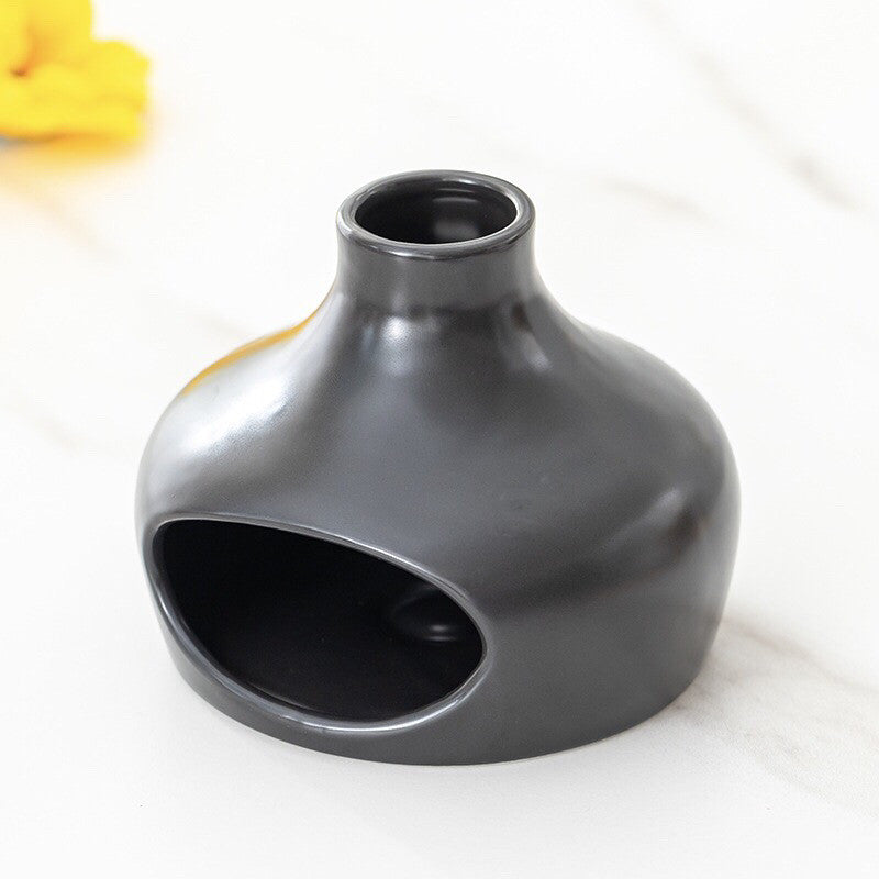 White Flame Sanctuary – Ceramic Palo Santo Holder & Burner