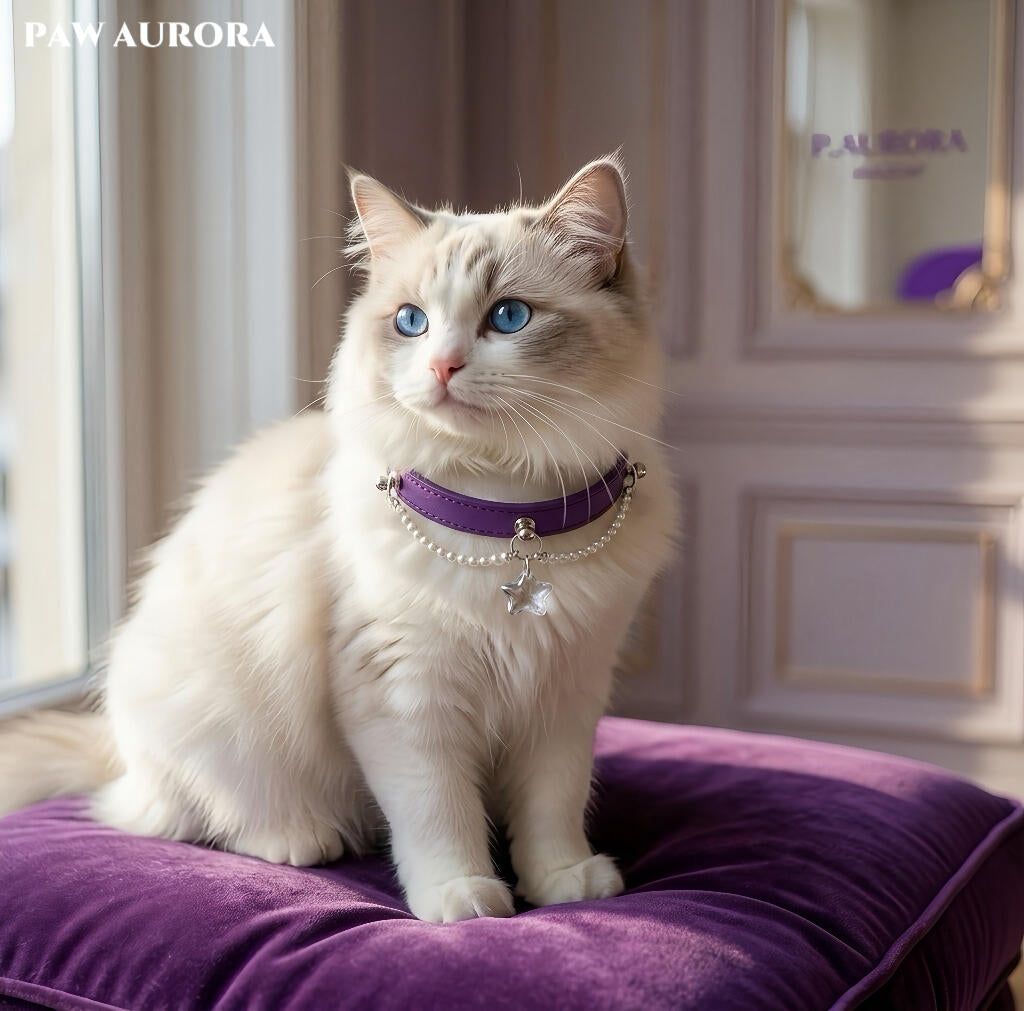 Starlight Dreamer | Amethyst Purple & Crystal Star Pearl Collar
