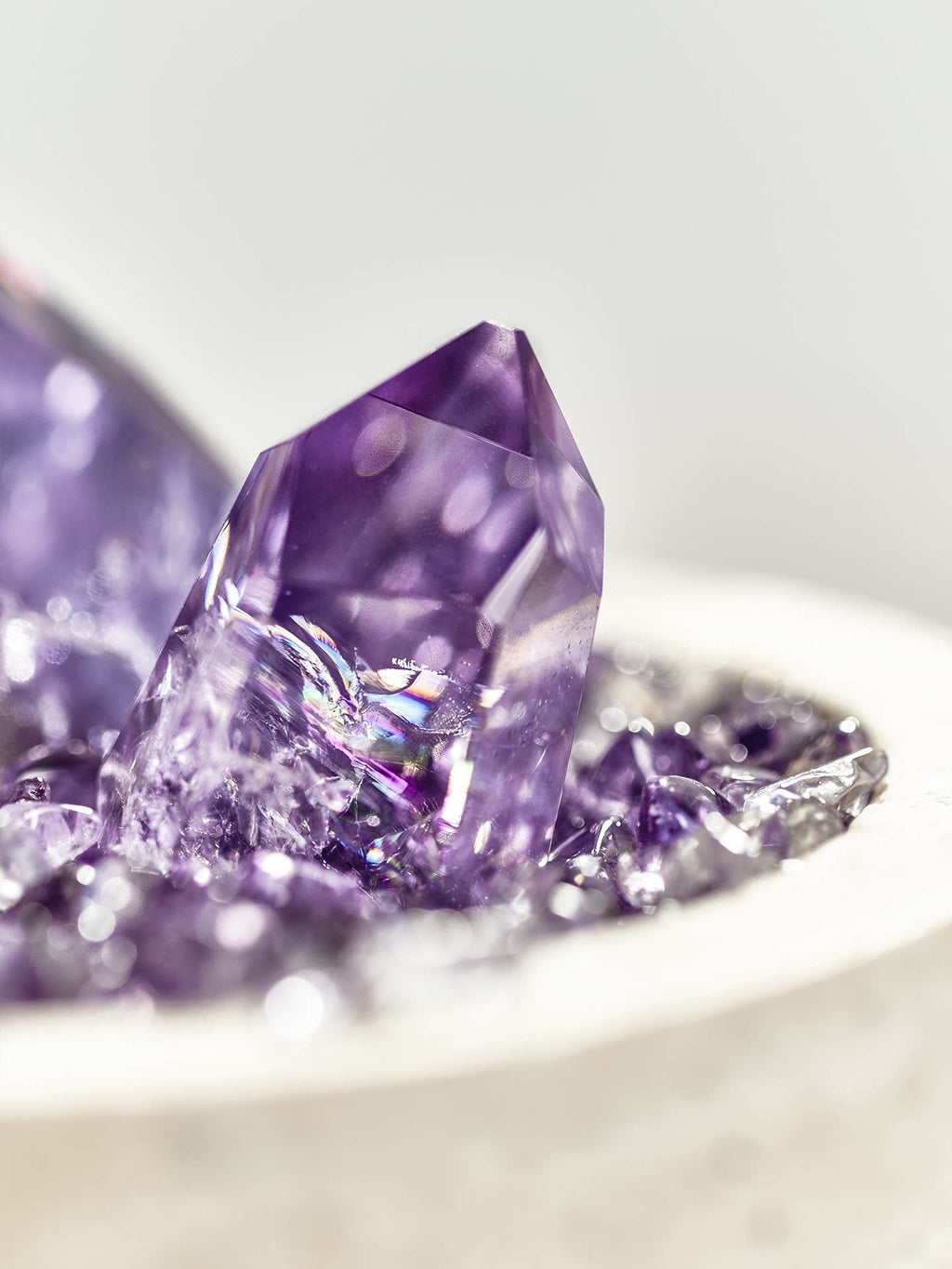The Amethyst Sanctum – Natural Geode Abundance Bowl