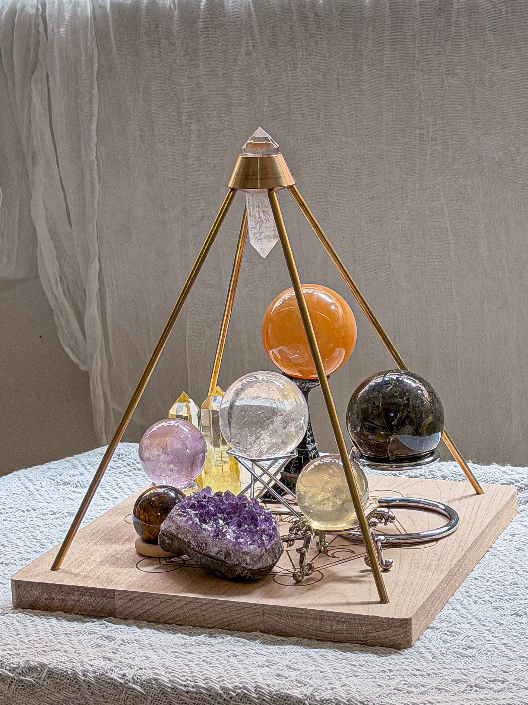 Vogel Crystal Pyramid Energy Matrix | Sacred Geometry Energy Field Generator