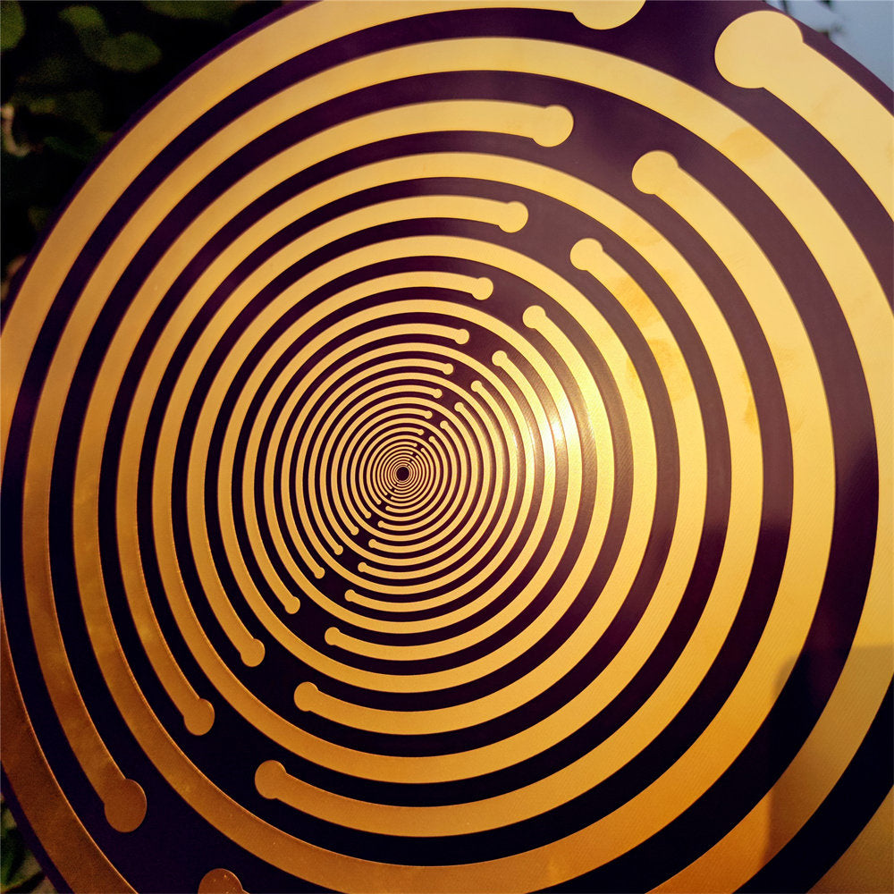 Sacred Geometric Energy Disk, Imported 33cm MWO Polarizing Disk, Lakhovsky Frequency, Purifying Space Energy Field