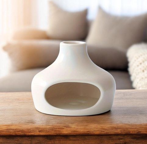 White Flame Sanctuary – Ceramic Palo Santo Holder & Burner