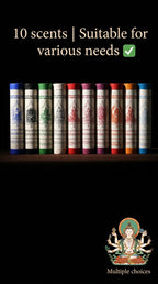 The Leaf of Enlightenment – Hand‑Rolled Tibetan Incense Sticks