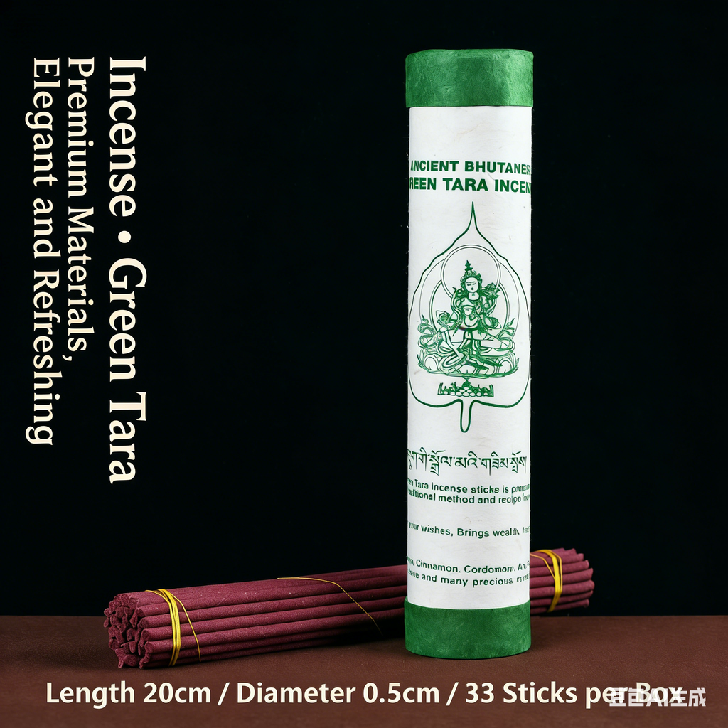 The Leaf of Enlightenment – Hand‑Rolled Tibetan Incense Sticks
