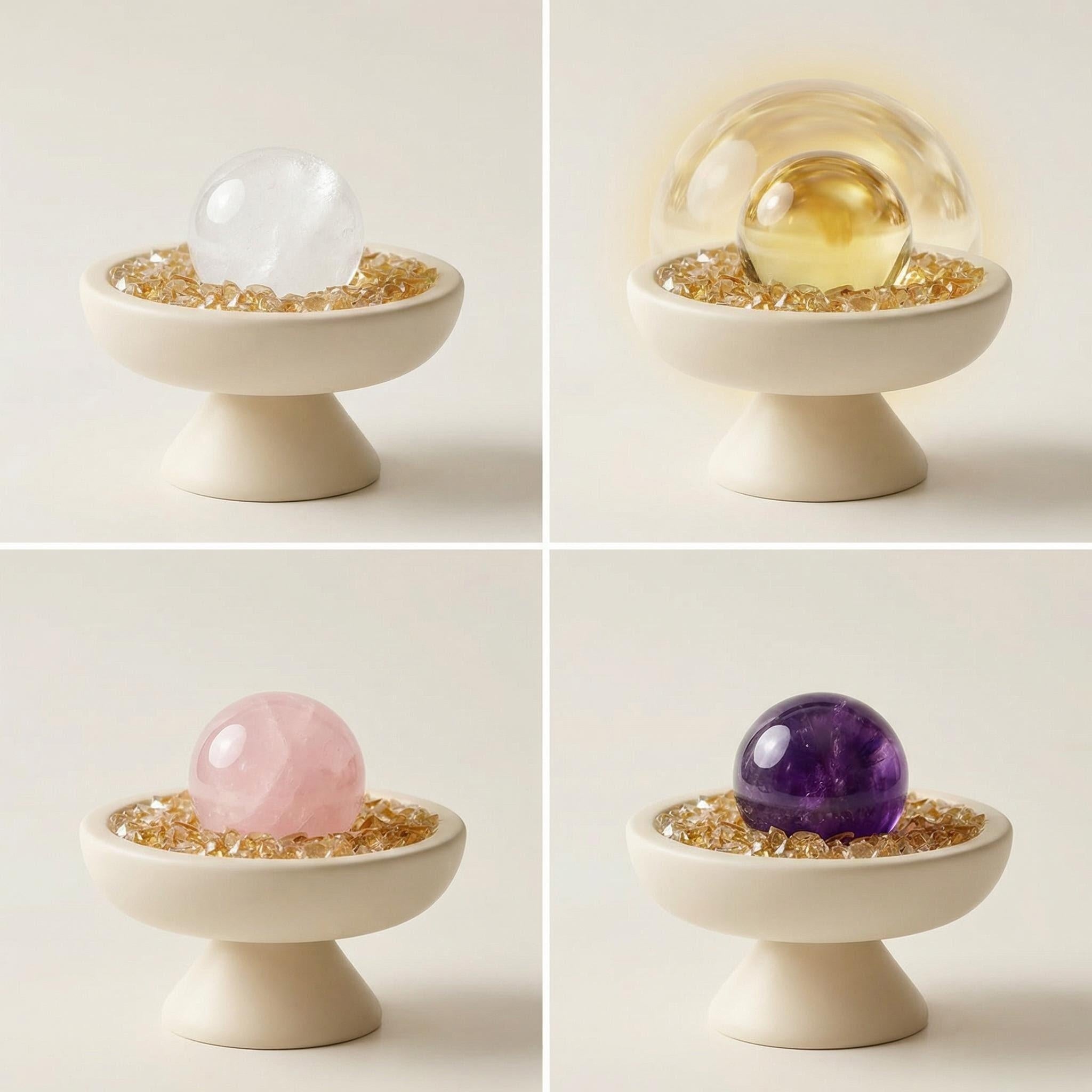The Vessel of Light – Natural Citrine Abundance Sphere