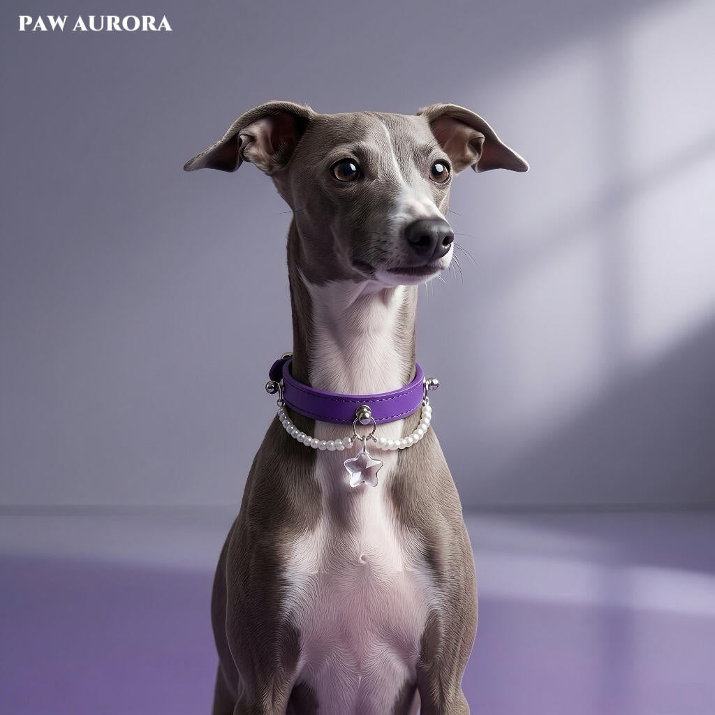 Starlight Dreamer | Amethyst Purple & Crystal Star Pearl Collar