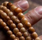 The Twin Frequency Mala – Raw White Bodhi & Clear Quartz Bracelet