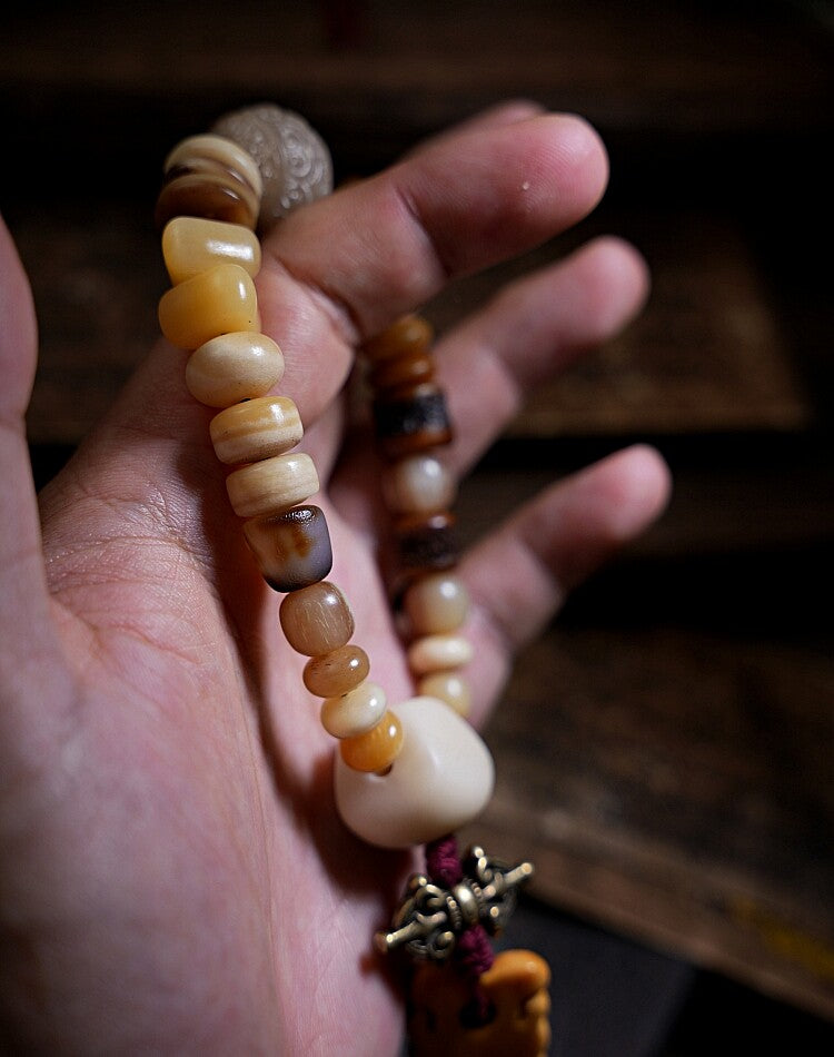 The Bone Totem – Multi‑Treasure Himalayan Mala