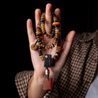 The Horn Mala – 108 Beads of Himalayan Sheep Horn