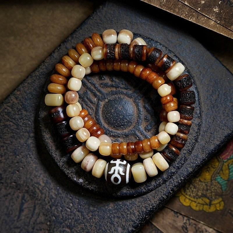 The Bone Totem – Multi‑Treasure Himalayan Mala