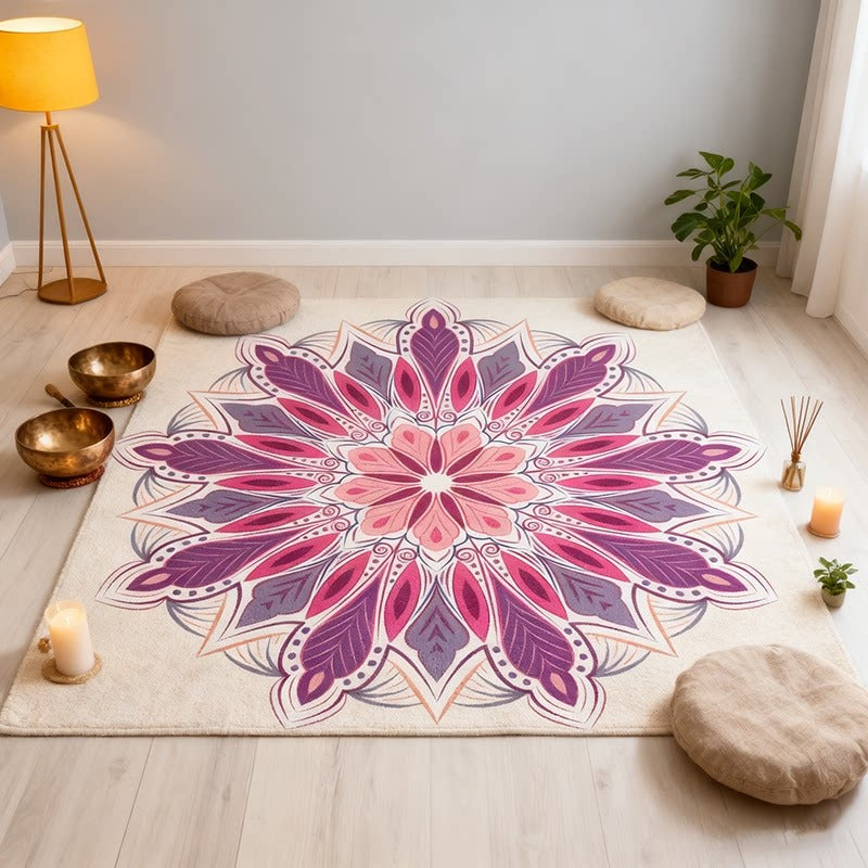 The Mandala Hearth – Sacred Geometry Meditation Mat