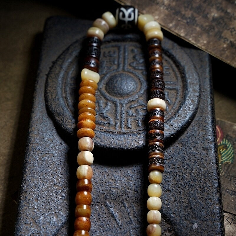 The Bone Totem – Multi‑Treasure Himalayan Mala