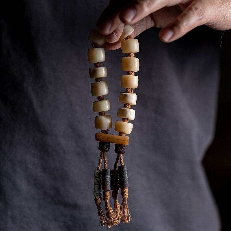 The Primal Bone Mala – Single‑Circle Yak Bone Bracelet