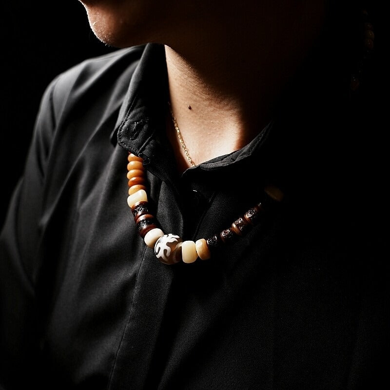 The Bone Totem – Multi‑Treasure Himalayan Mala