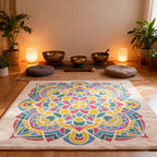 The Mandala Hearth – Sacred Geometry Meditation Mat