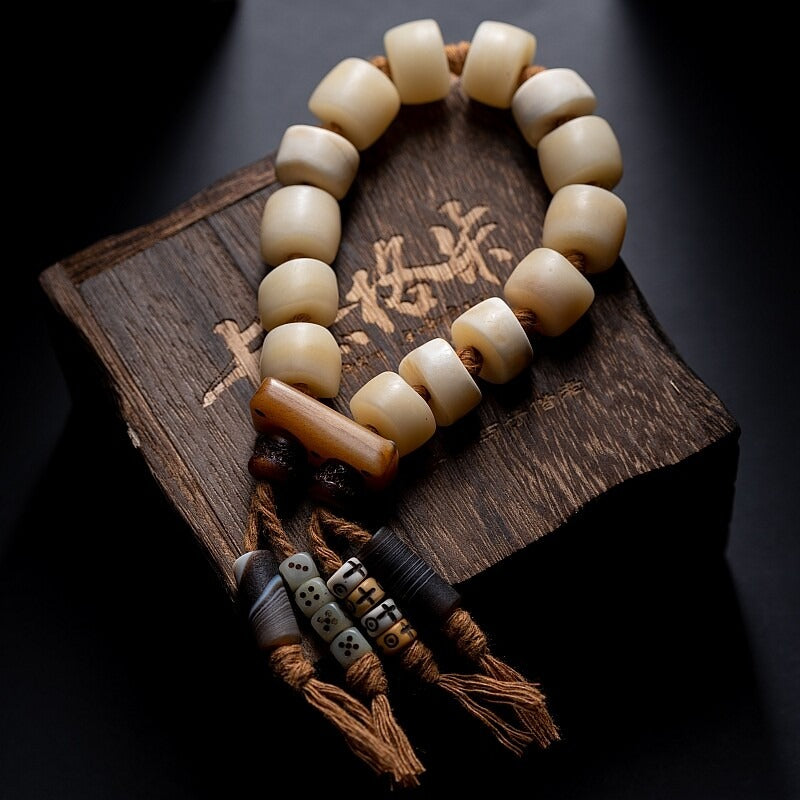 The Primal Bone Mala – Single‑Circle Yak Bone Bracelet