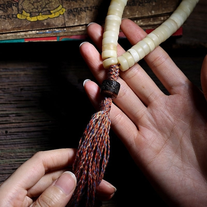 The Highland Bone Mala – 108 Beads of Himalayan Yak Bone