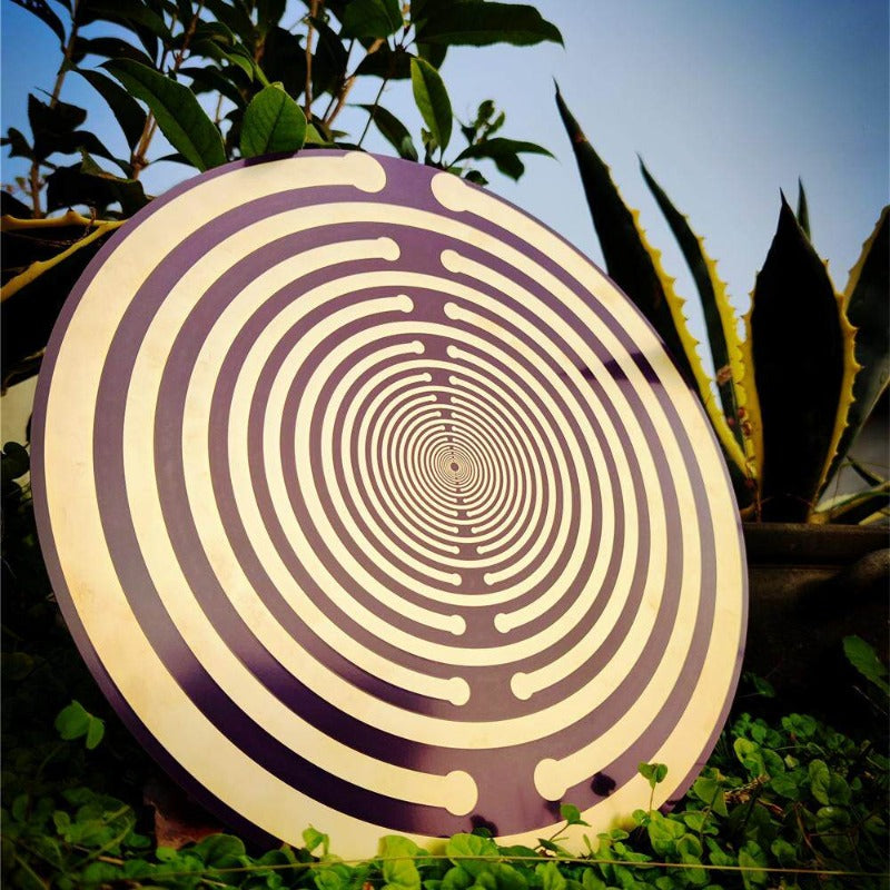 Sacred Geometric Energy Disk, Imported 33cm MWO Polarizing Disk, Lakhovsky Frequency, Purifying Space Energy Field