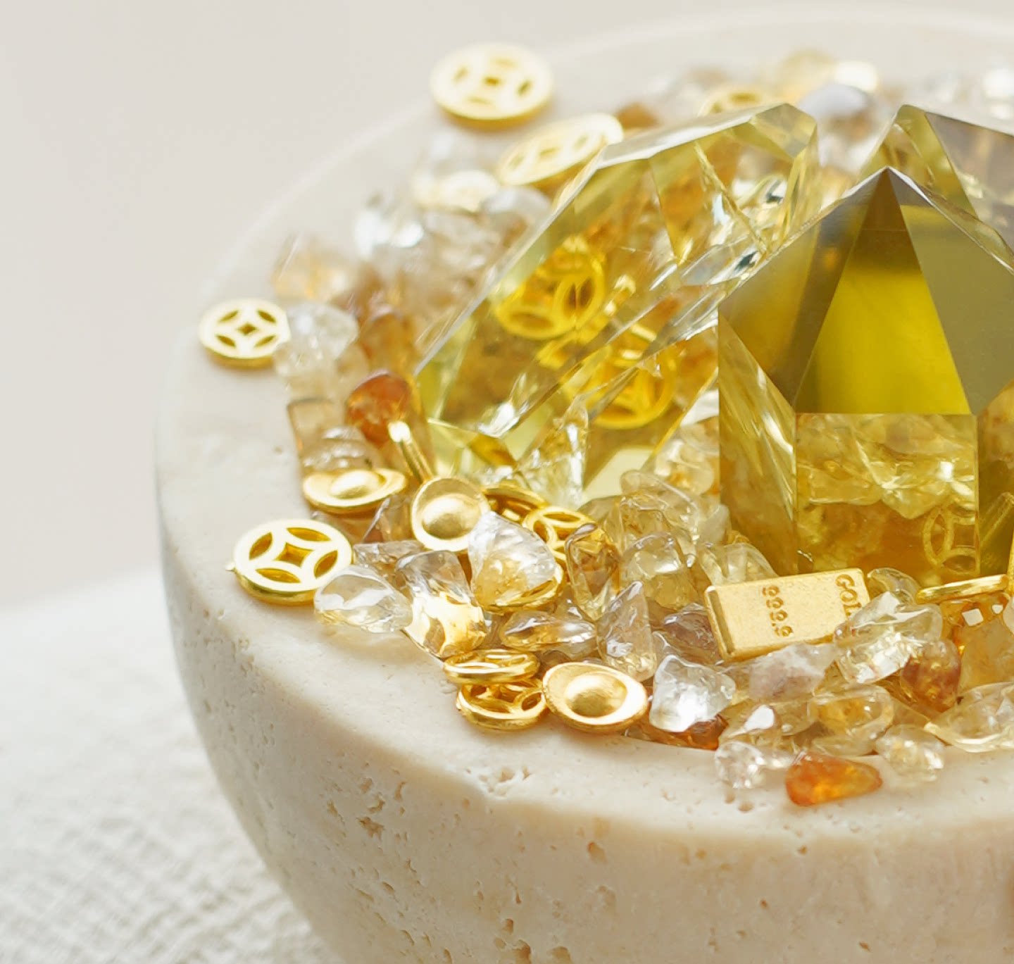 The Abundance Basin – Himalayan Citrine Treasure Vessel
