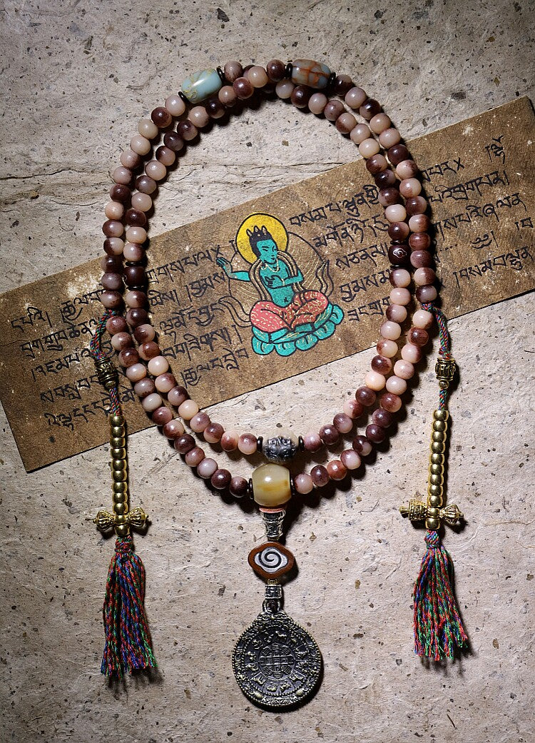 The Nomad's Bone – 108‑Bead Camel Bone Mala