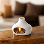 White Flame Sanctuary – Ceramic Palo Santo Holder & Burner