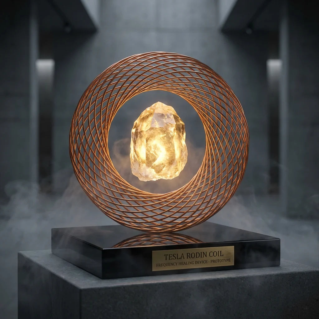 [PRE-ORDER] The Genesis Coil: Tesla-Rodin Crystal Frequency Sanctuary