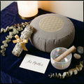The Sacred Mother's Ritual Bundle | 432Hz Grounding Set with White Sage & Meditation Pillow