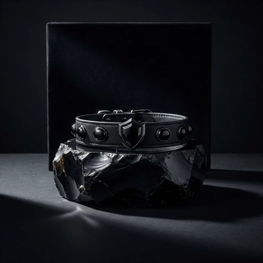 Guardian Shield | Black Obsidian Protection Pet Collar