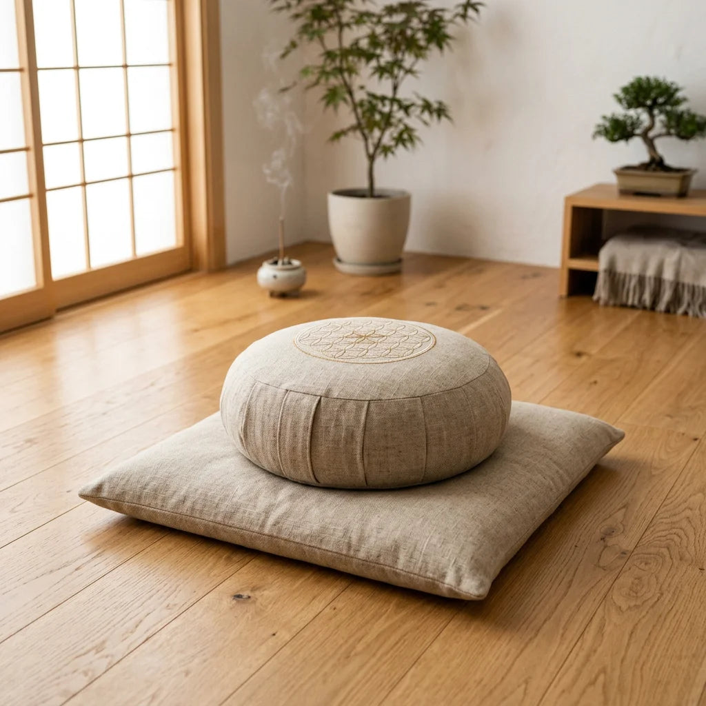 Sacred Geometry Meditation Zafu Pillow