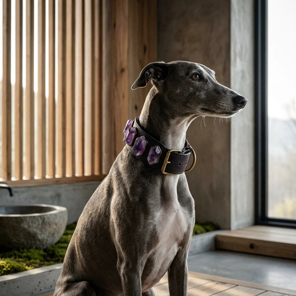 Zenith Calm | Amethyst Infused Luxury Pet Collar