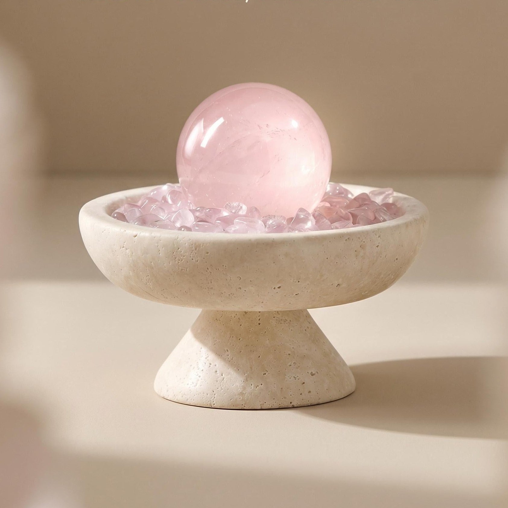 The Heart Sanctuary – 7A Rose Quartz Hexagram Chalice