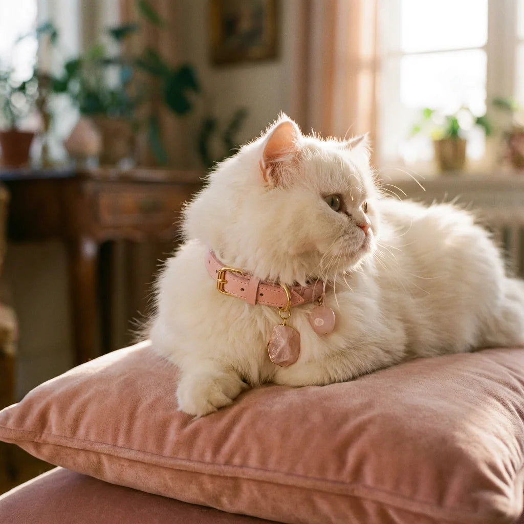 Heart Resonance | Rose Quartz Bonding Pet Collar