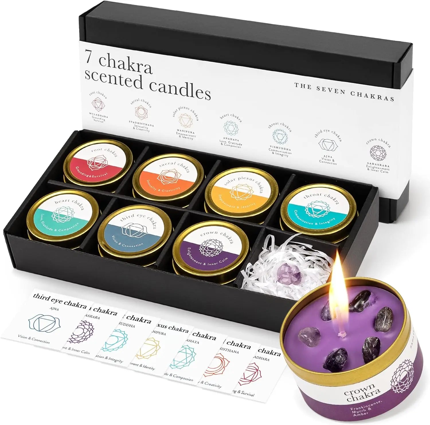 Self-Care | Crystal & Botanical Scented Candle Set