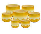 Celestial Gilding | 24K Gold-Infused 432Hz Wealth & Abundance Singing Bowl Set (Elite Edition)