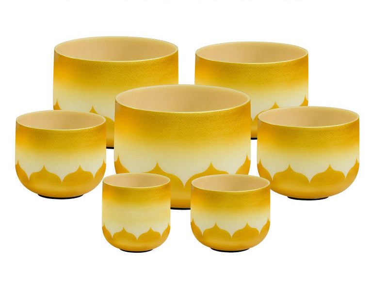 Celestial Gilding | 24K Gold-Infused 432Hz Wealth & Abundance Singing Bowl Set (Elite Edition)