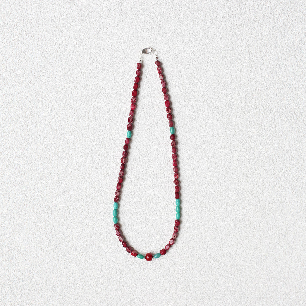 The Painted Sky Mala – Turquoise & Bodhi Seed Necklace