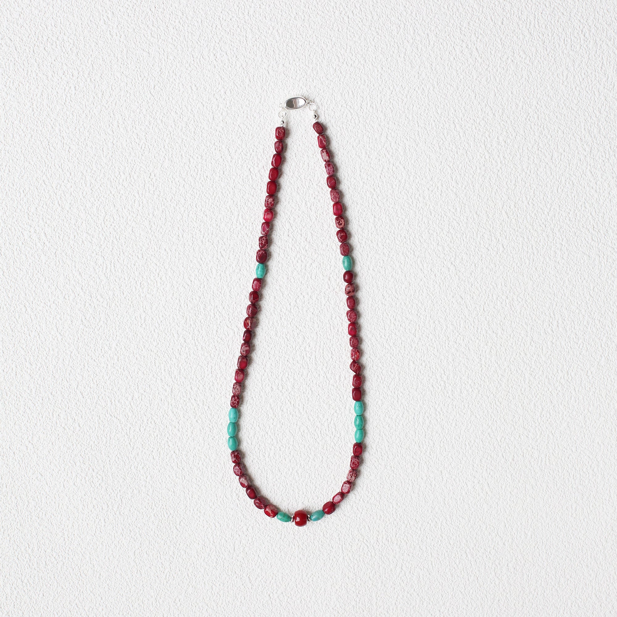 The Painted Sky Mala – Turquoise & Bodhi Seed Necklace