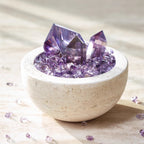 The Amethyst Sanctum – Natural Geode Abundance Bowl