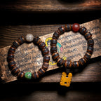The Ancient Bone Mala – Aged Yak Bone Ritual Bracelet