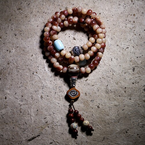 The Nomad's Bone – 108‑Bead Camel Bone Mala